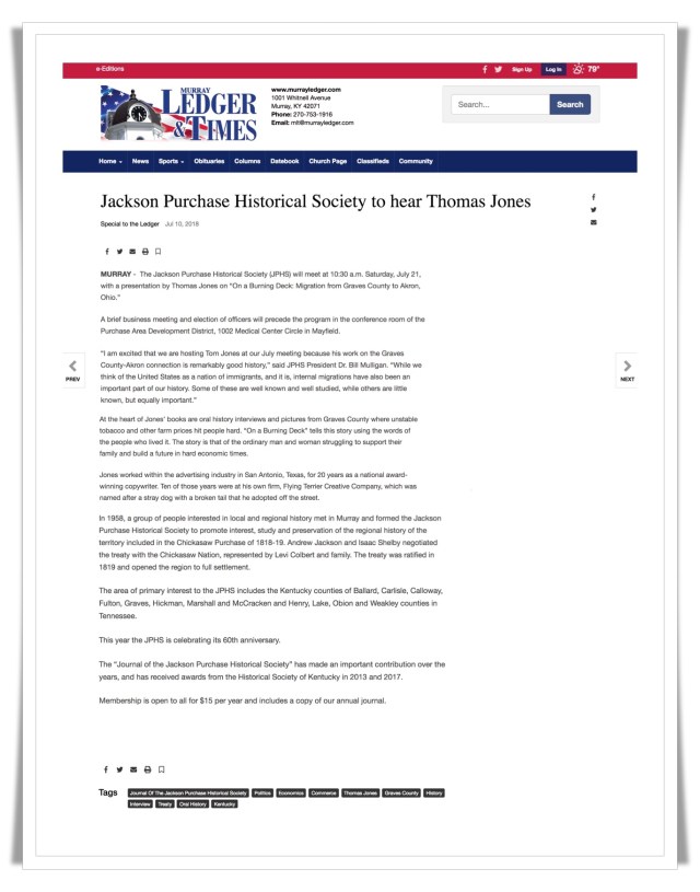 Jackson Purchase Historical Society