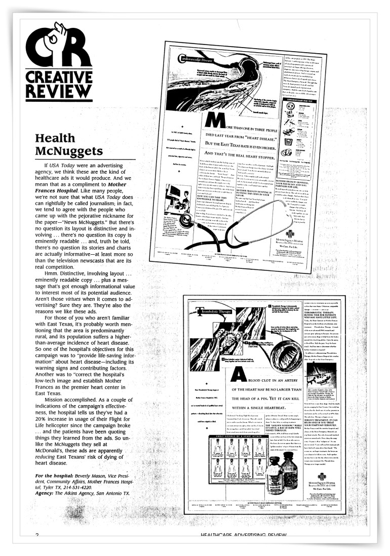 Mother Frances Hospital—Advertorials