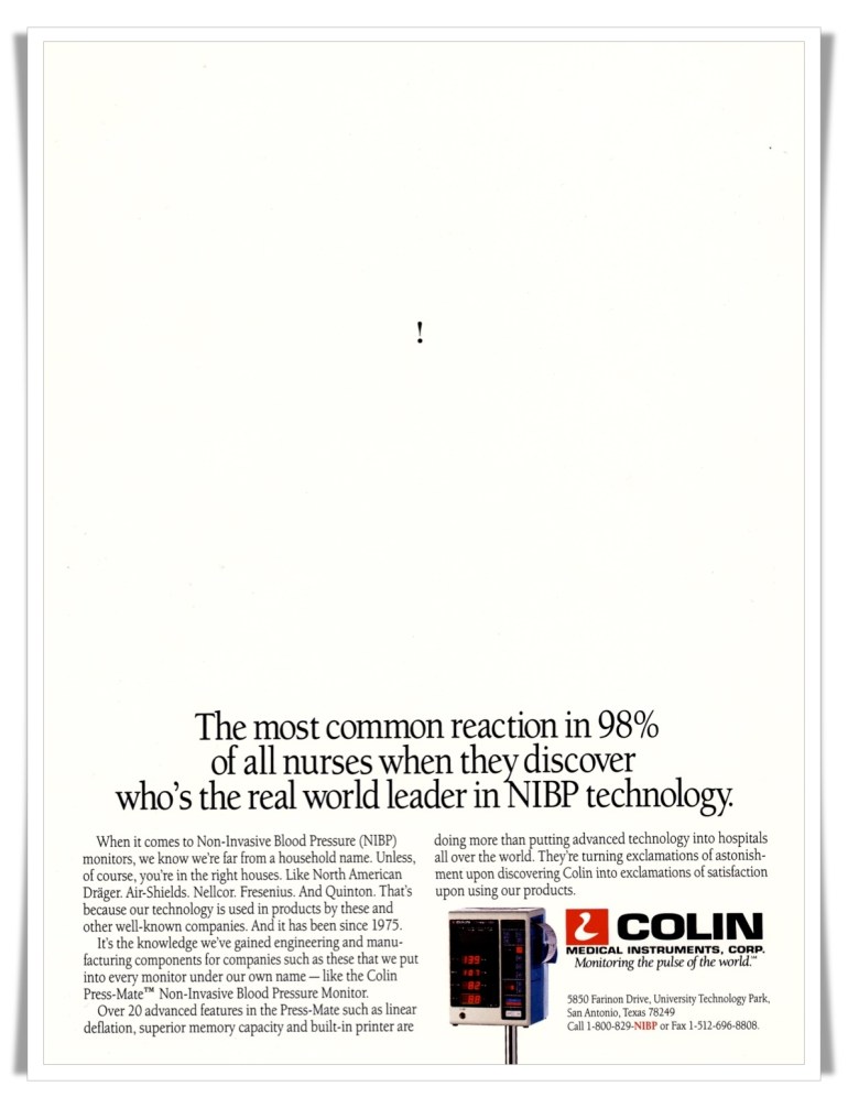 Colin Medical Instruments—Print