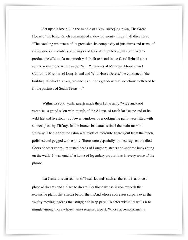 The Westin La Cantera—“Legends"