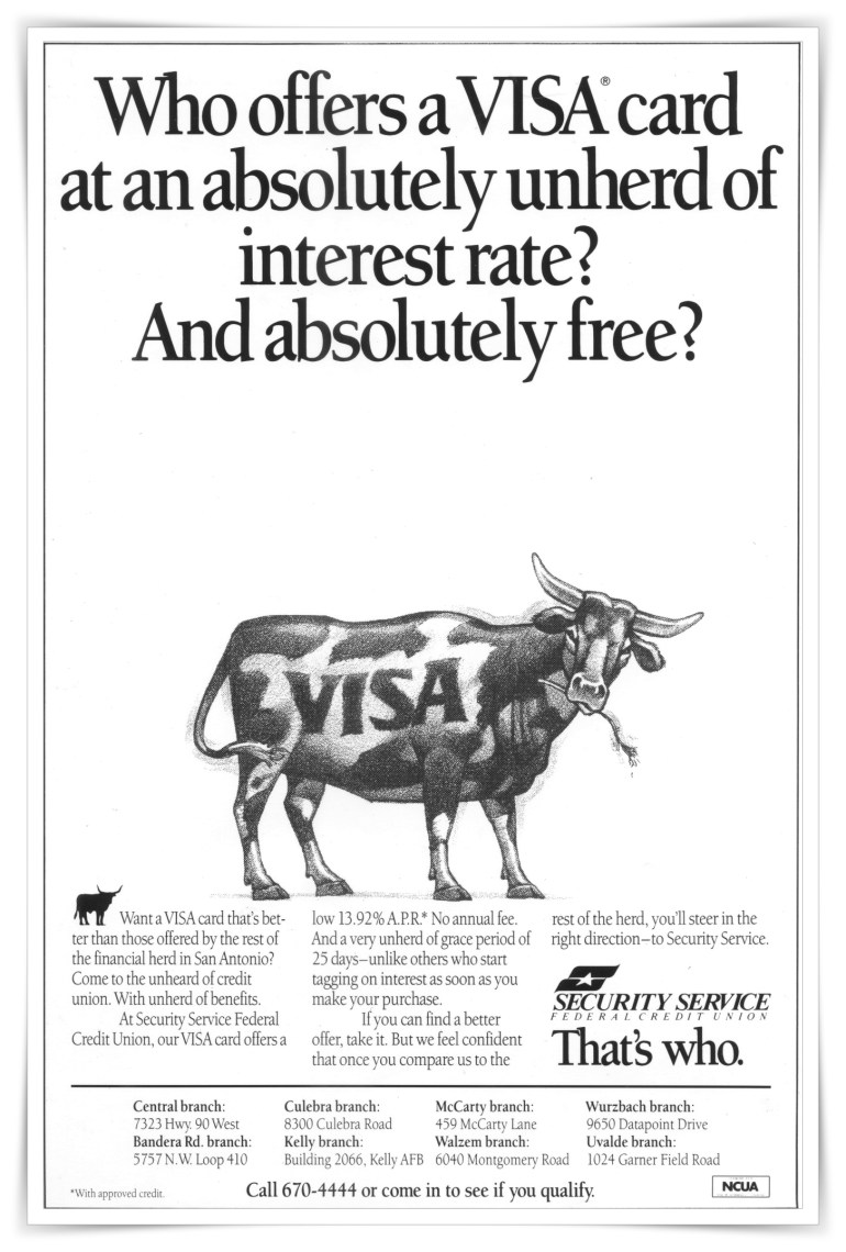 Security Service Federal Credit Union—“Unherd Of”