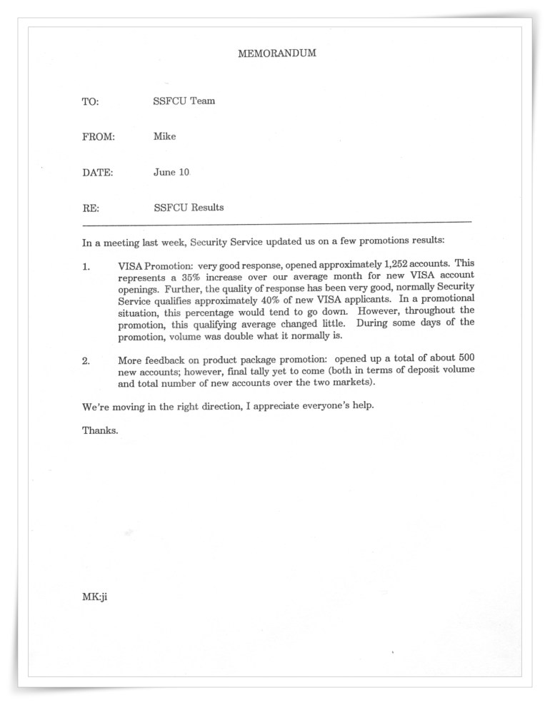 Security Service Federal Credit Union—“Unherd Of”