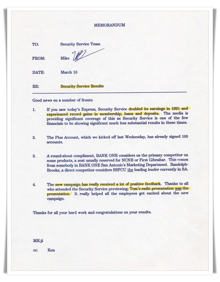 Security Service Federal Credit Union—“Unherd Of”