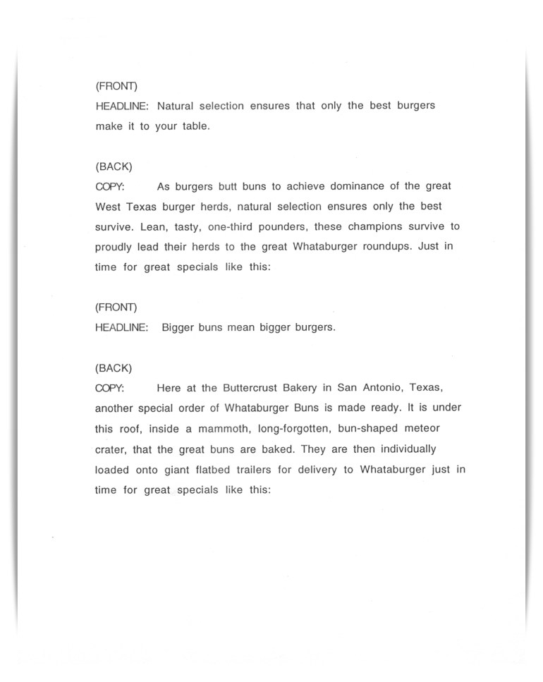 Whataburger—Riders In The Sky (unproduced postcard)